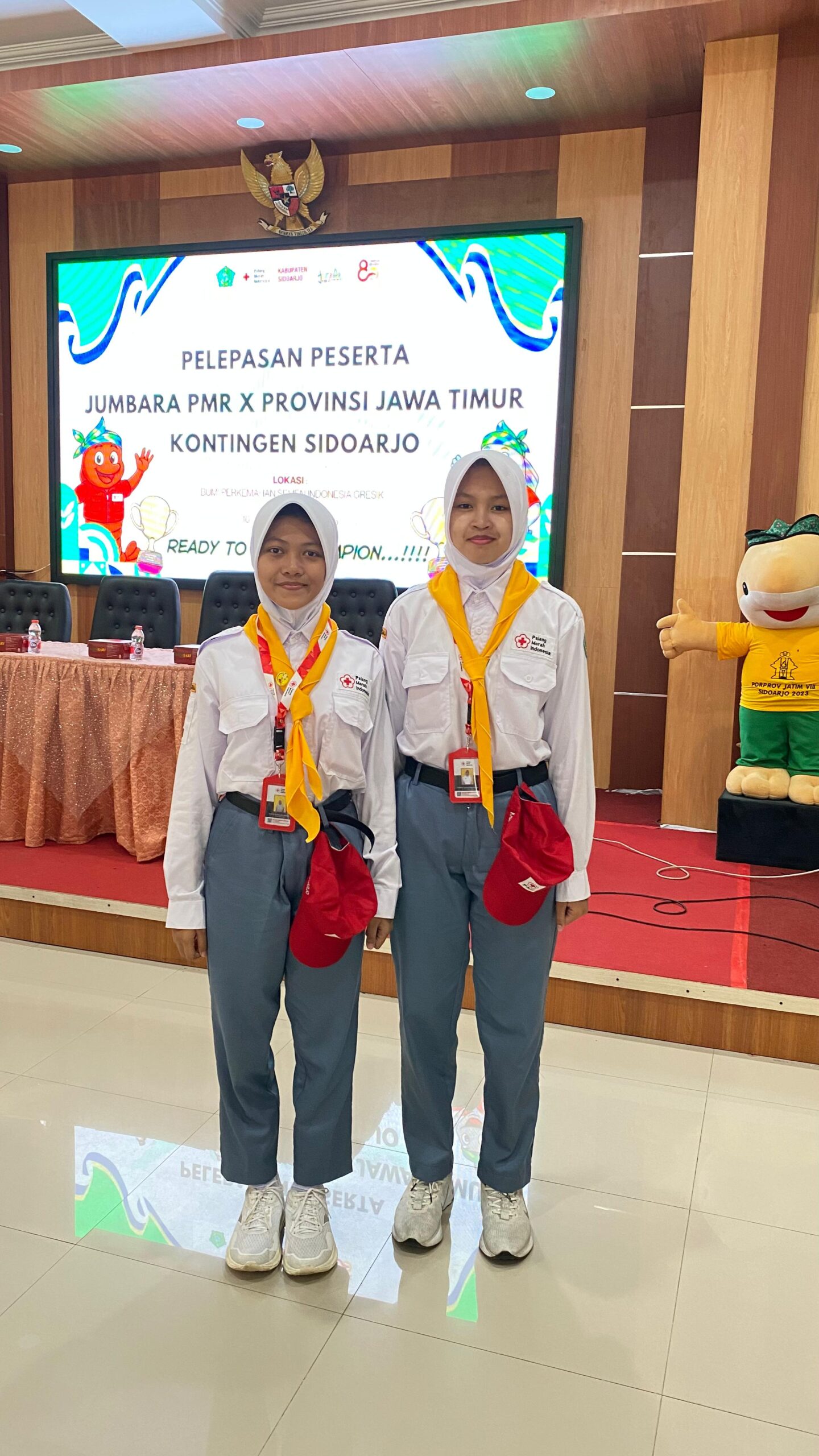 2 Siswa SMA Wachid Hasyim 2 Taman Mewakili Kabupaten Sidoarjo di Ajang JUMBARA PMR X Provinsi Jawa Timur